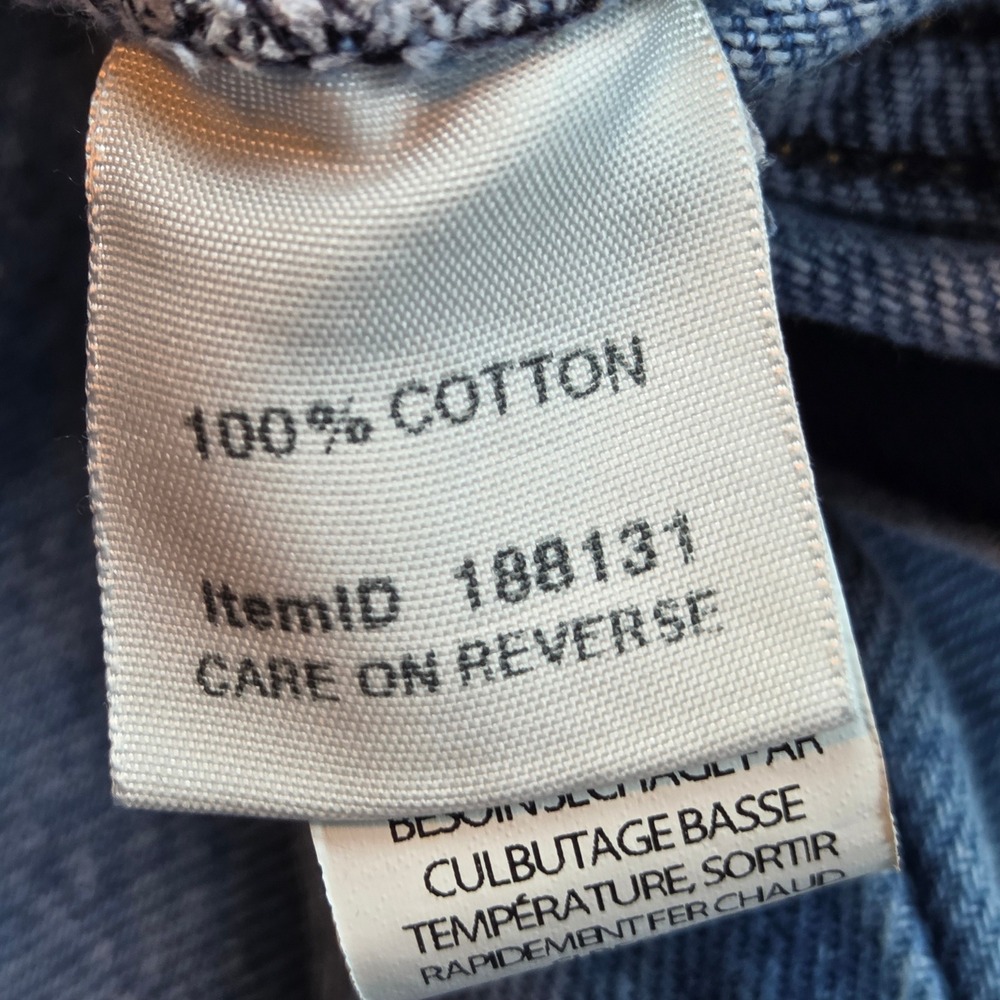 L.L. Bean‎ Original Fit Relaxed Jeans Womens 14 Reg Blue High Rise Straight Leg - Picture 3 of 9